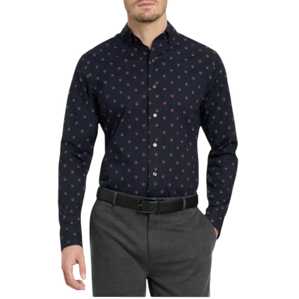 Ted Baker - Men’s Long Sleeve Patterned Shirt